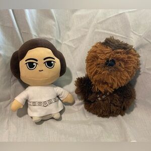 Chewbacca and Princess Leia stuffed toy Star Wars
